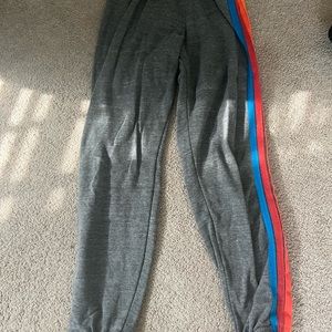 Gray Aviator Nation sweatpants